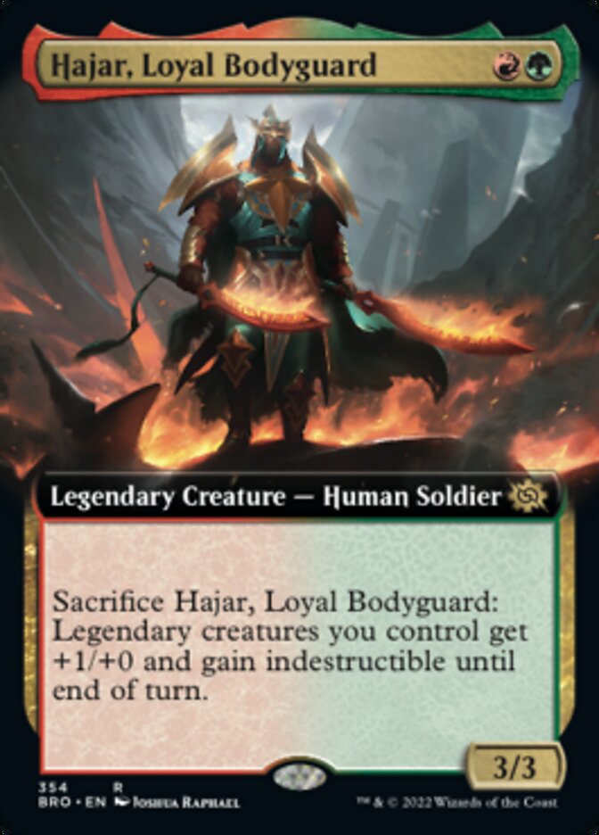 Hajar, Loyal Bodyguard (Extended Art) [The Brothers' War] | PLUS EV GAMES 