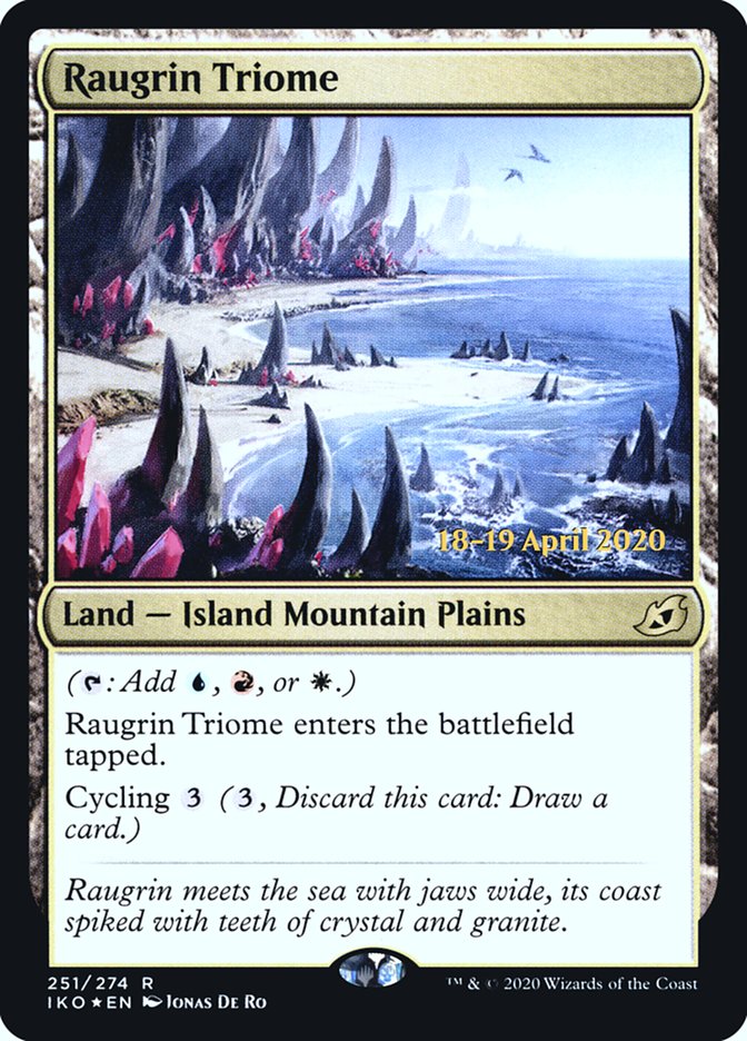 Raugrin Triome  [Ikoria: Lair of Behemoths Prerelease Promos] | PLUS EV GAMES 