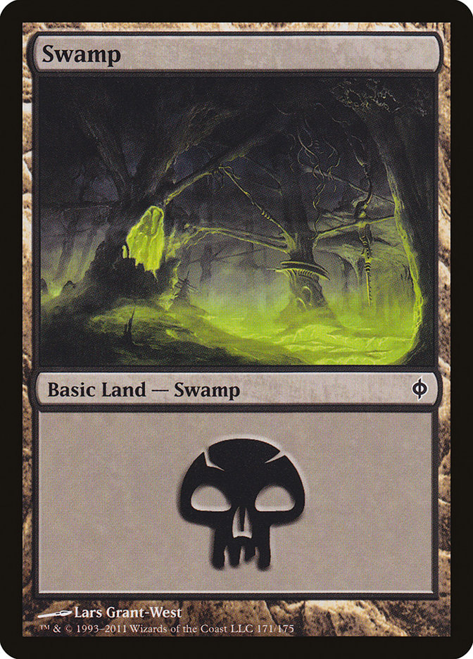 Swamp (171) [New Phyrexia] | PLUS EV GAMES 