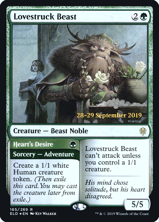 Lovestruck Beast // Heart's Desire  [Throne of Eldraine Prerelease Promos] | PLUS EV GAMES 