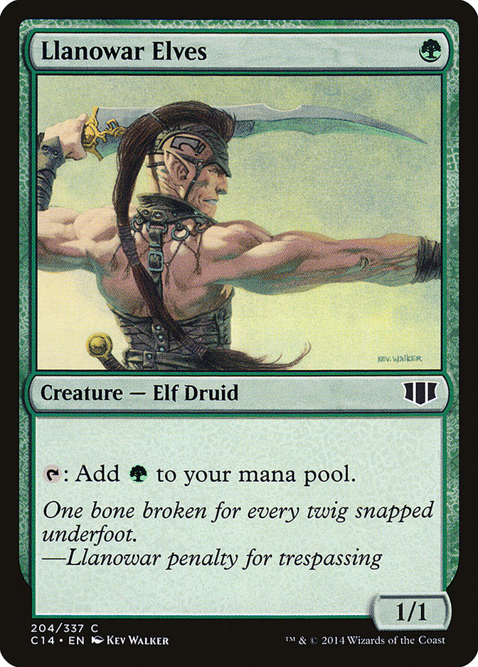 Llanowar Elves [Commander 2014] | PLUS EV GAMES 