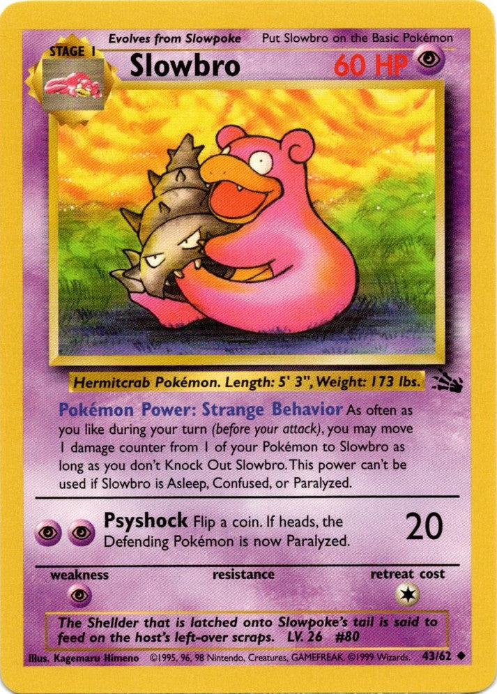 Slowbro (43/62) [Fossil Unlimited] | PLUS EV GAMES 