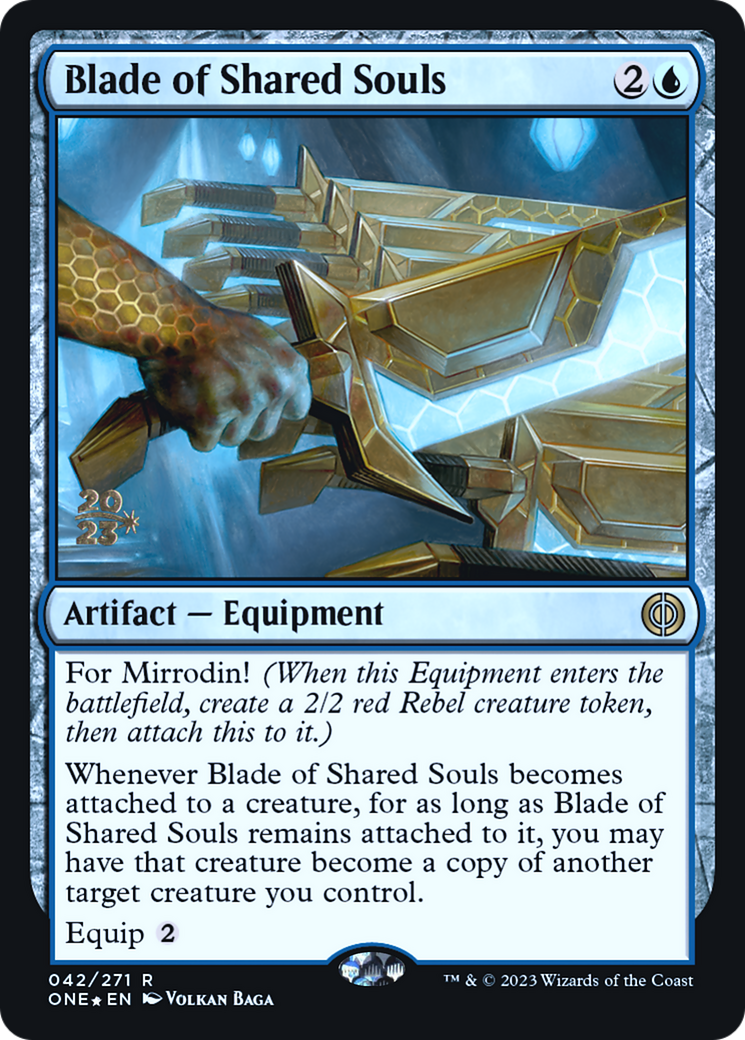 Blade of Shared Souls [Phyrexia: All Will Be One Prerelease Promos] | PLUS EV GAMES 