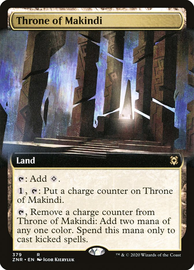 Throne of Makindi (Extended) [Zendikar Rising Extended Art] | PLUS EV GAMES 