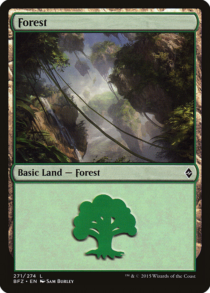 Forest (271a) [Battle for Zendikar] | PLUS EV GAMES 