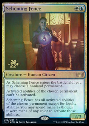 Scheming Fence [Streets of New Capenna Prerelease Promos] | PLUS EV GAMES 