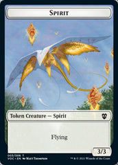 Spirit (003) // Thopter Double-sided Token [Innistrad: Crimson Vow Commander Tokens] | PLUS EV GAMES 