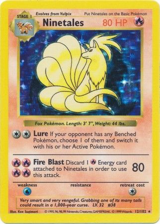 Ninetales (12/102) [Base Set (Shadowless)] | PLUS EV GAMES 