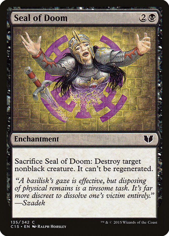 Seal of Doom [Commander 2015] | PLUS EV GAMES 