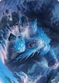 Icehide Troll Art Card [Kaldheim: Art Series] | PLUS EV GAMES 