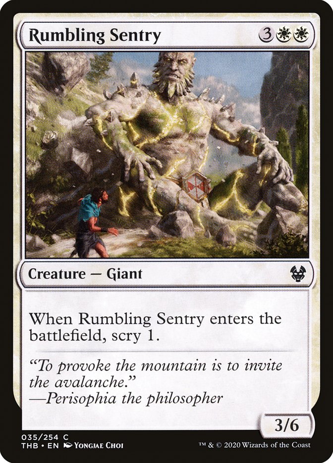Rumbling Sentry [Theros Beyond Death] | PLUS EV GAMES 