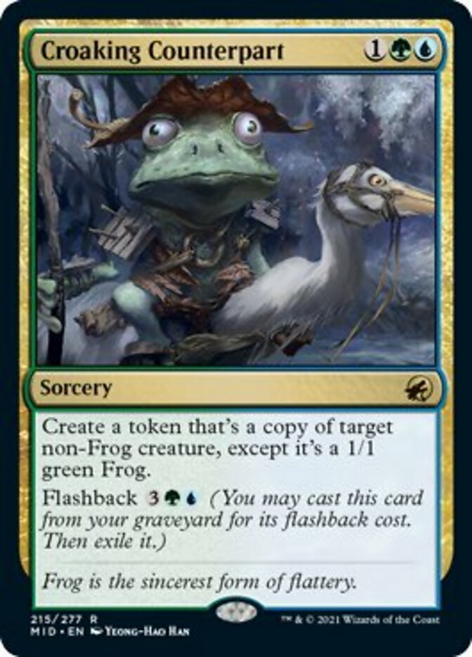 Croaking Counterpart [Innistrad: Midnight Hunt] | PLUS EV GAMES 