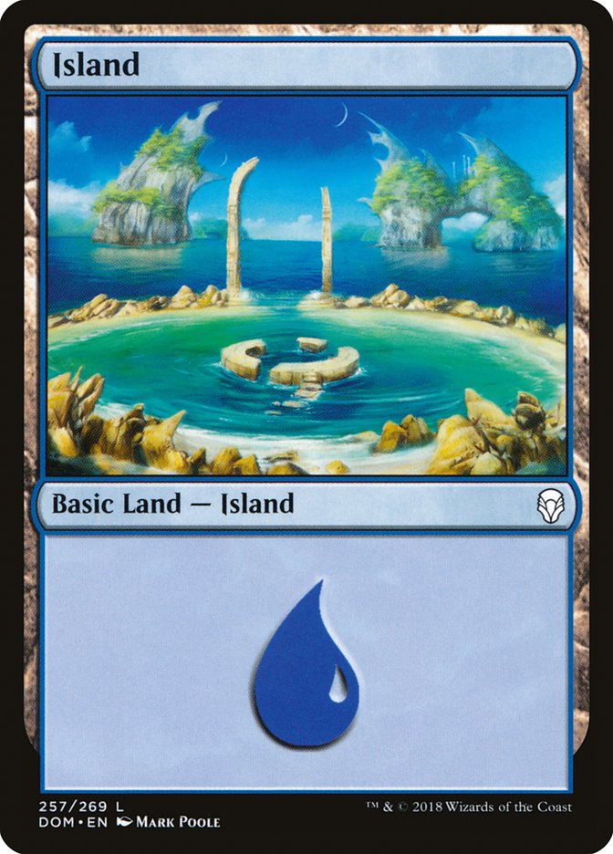 Island (257) [Dominaria] | PLUS EV GAMES 