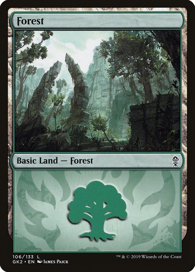 Forest (106) [Ravnica Allegiance Guild Kit] | PLUS EV GAMES 