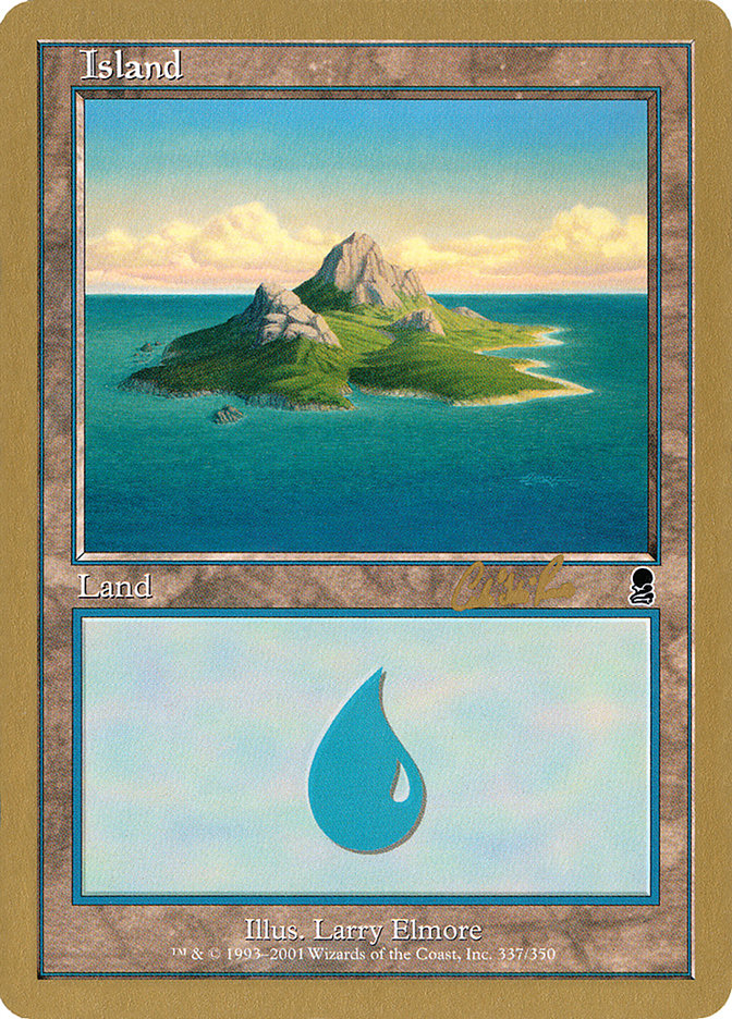 Island (cr337a) (Carlos Romao) [World Championship Decks 2002] | PLUS EV GAMES 