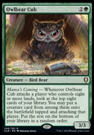 Owlbear Cub [Commander Legends: Battle for Baldur's Gate] | PLUS EV GAMES 