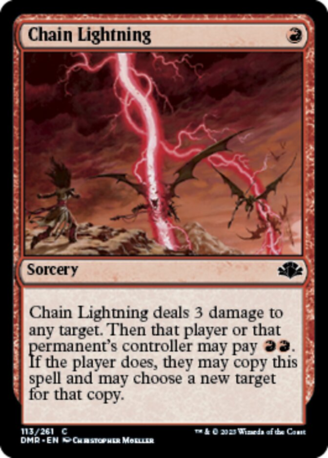 Chain Lightning [Dominaria Remastered] | PLUS EV GAMES 