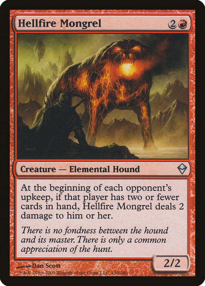 Hellfire Mongrel [Zendikar] | PLUS EV GAMES 