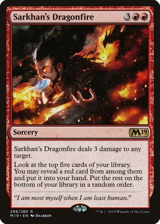 Sarkhan's Dragonfire [Core Set 2019] | PLUS EV GAMES 