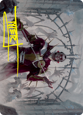 Cemetery Gatekeeper Art Card (Gold-Stamped Signature) [Innistrad: Crimson Vow Art Series] | PLUS EV GAMES 