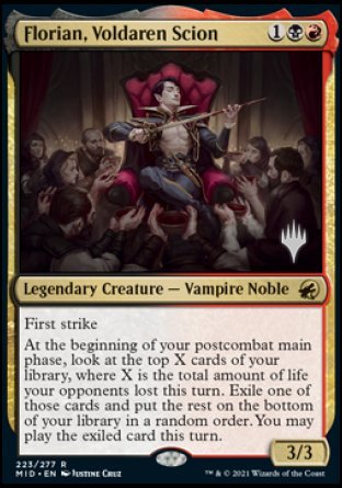 Florian, Voldaren Scion (Promo Pack) [Innistrad: Midnight Hunt Promos] | PLUS EV GAMES 