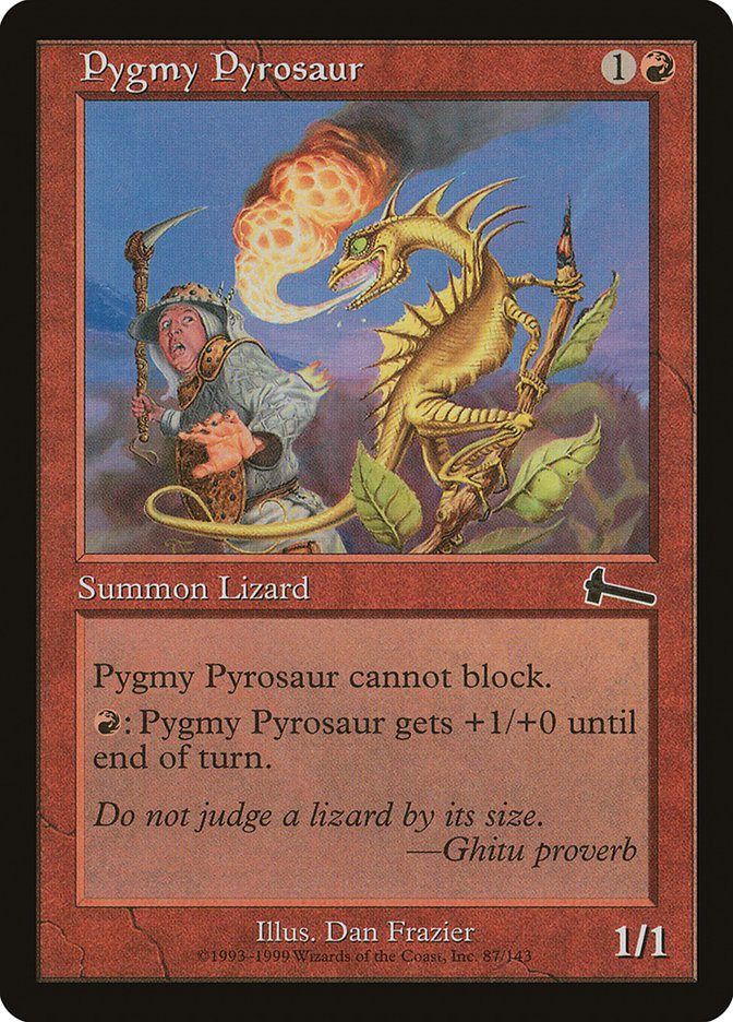 Pygmy Pyrosaur [Urza's Legacy] | PLUS EV GAMES 