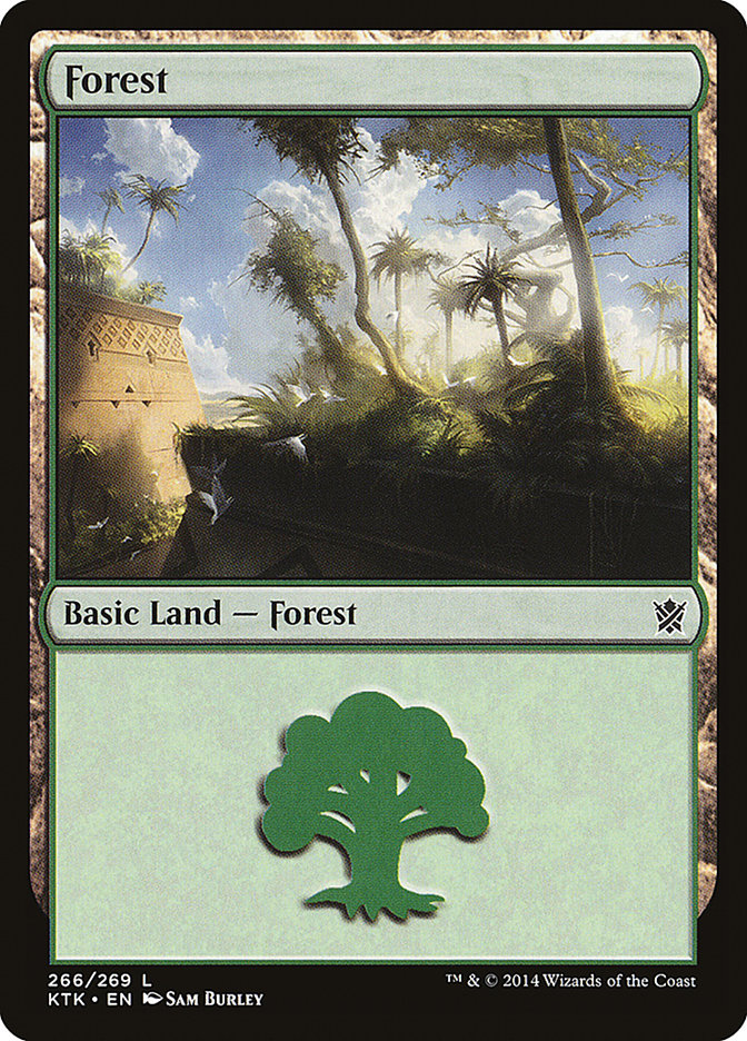 Forest (266) [Khans of Tarkir] | PLUS EV GAMES 