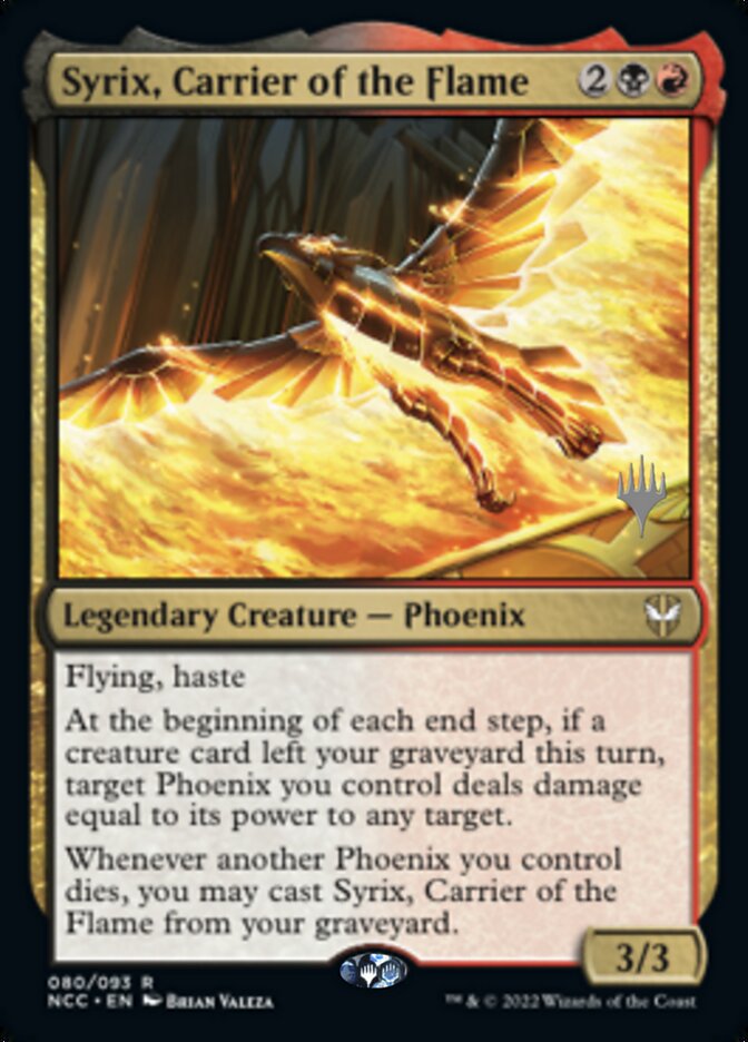 Syrix, Carrier of the Flame (Promo Pack) [Streets of New Capenna Commander Promos] | PLUS EV GAMES 