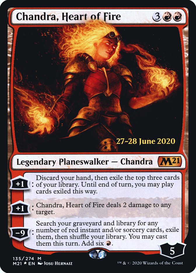 Chandra, Heart of Fire  [Core Set 2021 Prerelease Promos] | PLUS EV GAMES 