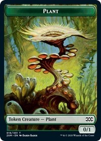 Plant // Treasure Double-sided Token [Double Masters Tokens] | PLUS EV GAMES 