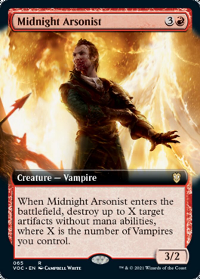 Midnight Arsonist (Extended) [Innistrad: Crimson Vow Commander] | PLUS EV GAMES 