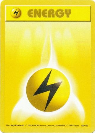 Lightning Energy (100/102) [Base Set (Shadowless)] | PLUS EV GAMES 