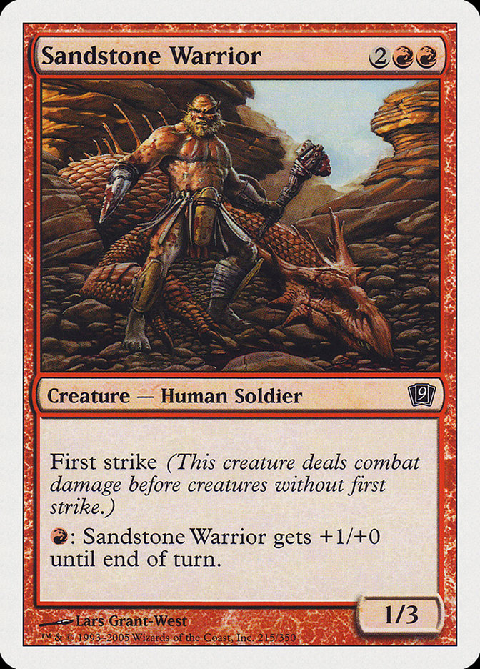 Sandstone Warrior [Ninth Edition] | PLUS EV GAMES 