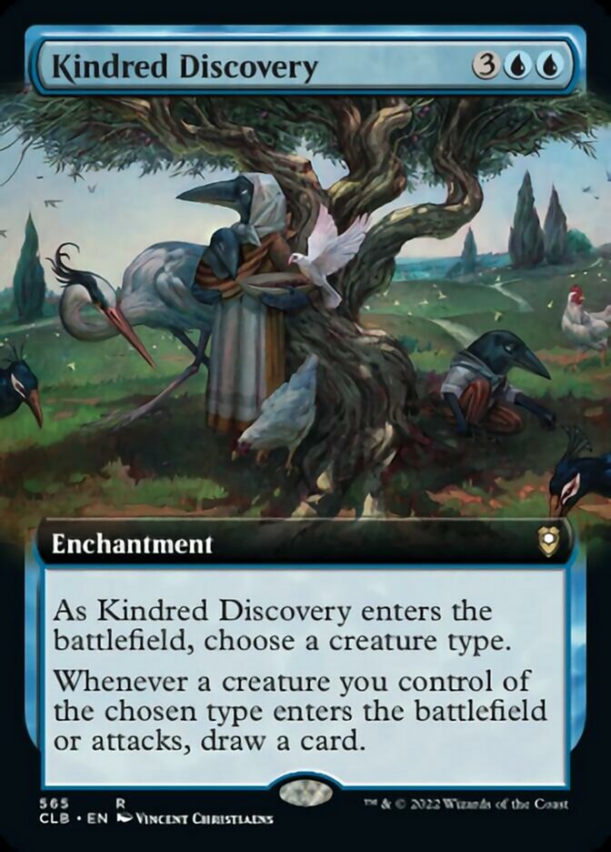 Kindred Discovery (Extended Art) [Commander Legends: Battle for Baldur's Gate] | PLUS EV GAMES 