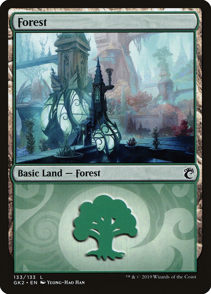 Forest (133) [Ravnica Allegiance Guild Kit] | PLUS EV GAMES 