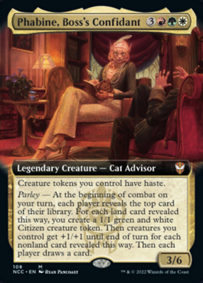 Phabine, Boss's Confidant (Extended Art) [Streets of New Capenna Commander] | PLUS EV GAMES 