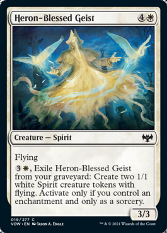 Heron-Blessed Geist [Innistrad: Crimson Vow] | PLUS EV GAMES 