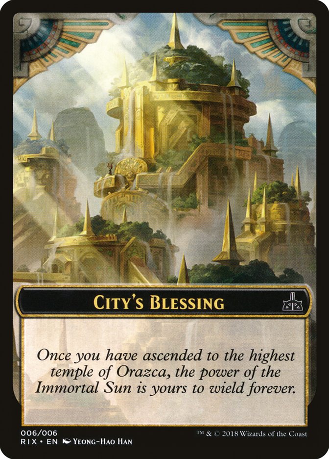 City's Blessing [Rivals of Ixalan Tokens] | PLUS EV GAMES 