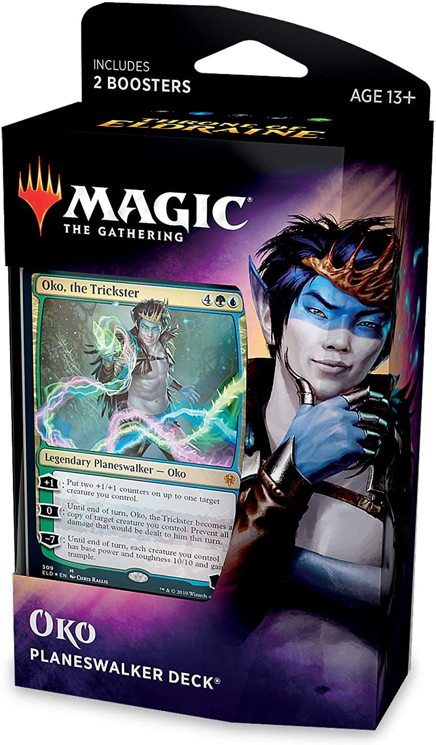 Throne of Eldraine Planeswalker Deck: Oko, the Trickster | PLUS EV GAMES 