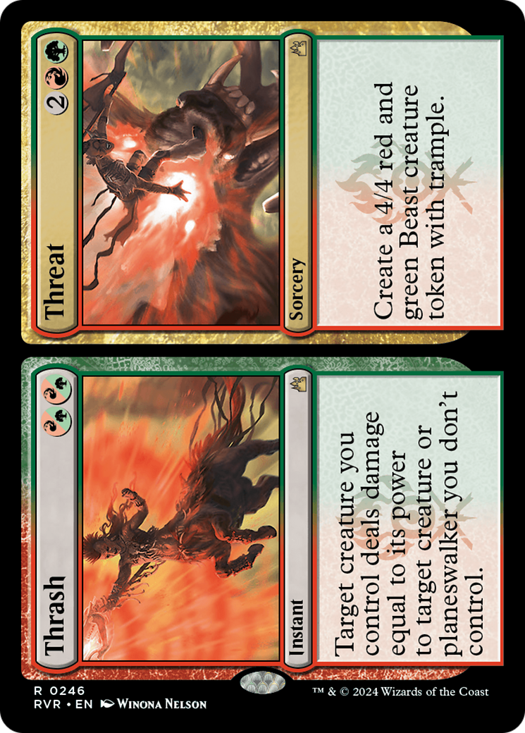 Thrash // Threat [Ravnica Remastered] | PLUS EV GAMES 