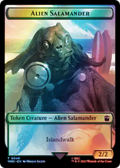 Dalek // Alien Salamander Double-Sided Token (Surge Foil) [Doctor Who Tokens] | PLUS EV GAMES 