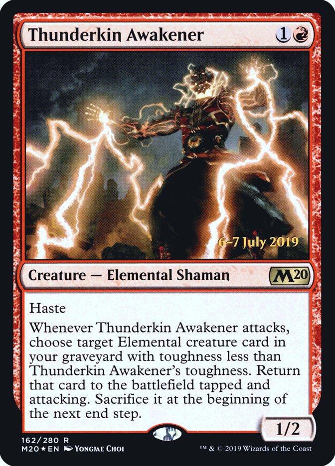 Thunderkin Awakener  [Core Set 2020 Prerelease Promos] | PLUS EV GAMES 