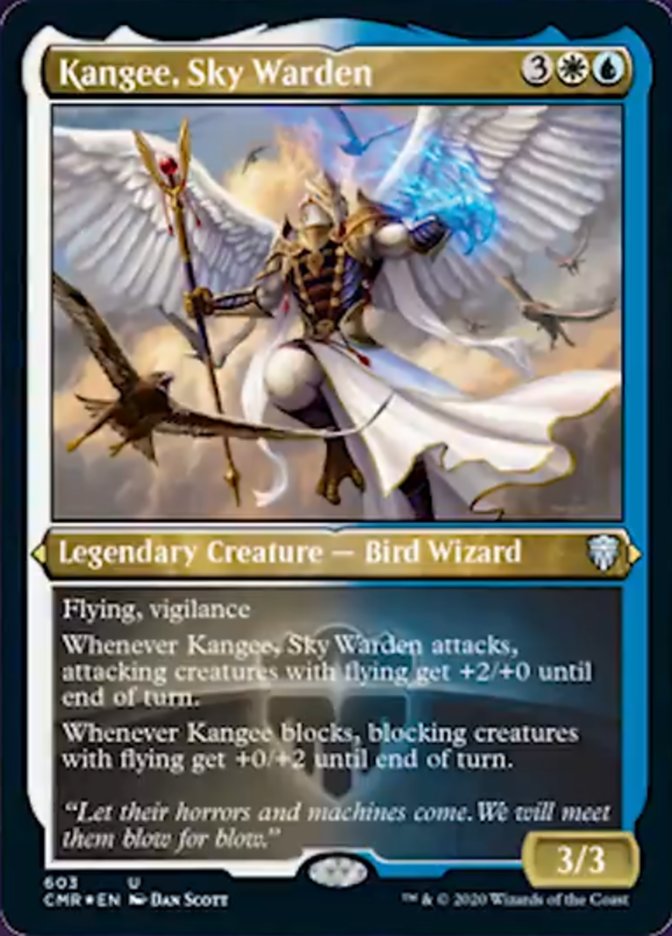 Kangee, Sky Warden [Commander Legends Etched] | PLUS EV GAMES 