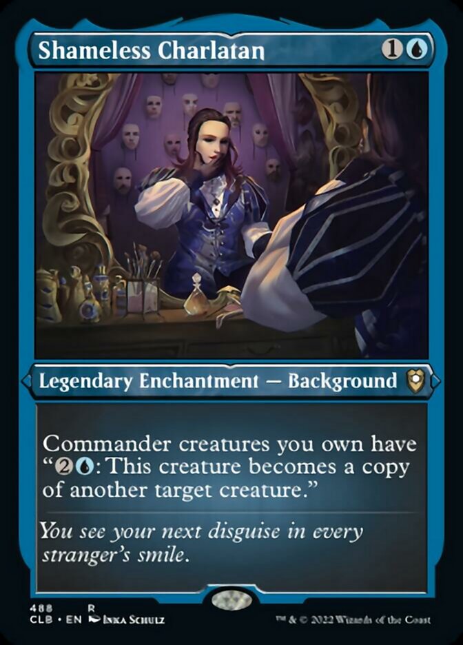 Shameless Charlatan (Foil Etched) [Commander Legends: Battle for Baldur's Gate] | PLUS EV GAMES 