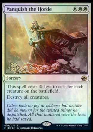 Vanquish the Horde [Innistrad: Midnight Hunt Prerelease Promos] | PLUS EV GAMES 