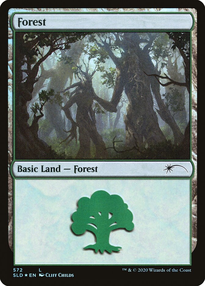 Forest (Tree Hugging) (572) [Secret Lair Drop Promos] | PLUS EV GAMES 