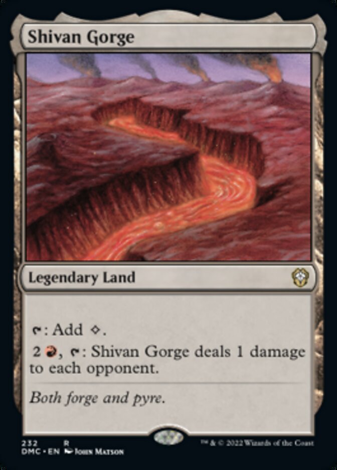 Shivan Gorge [Dominaria United Commander] | PLUS EV GAMES 