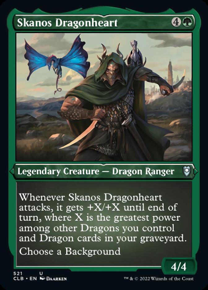 Skanos Dragonheart (Foil Etched) [Commander Legends: Battle for Baldur's Gate] | PLUS EV GAMES 