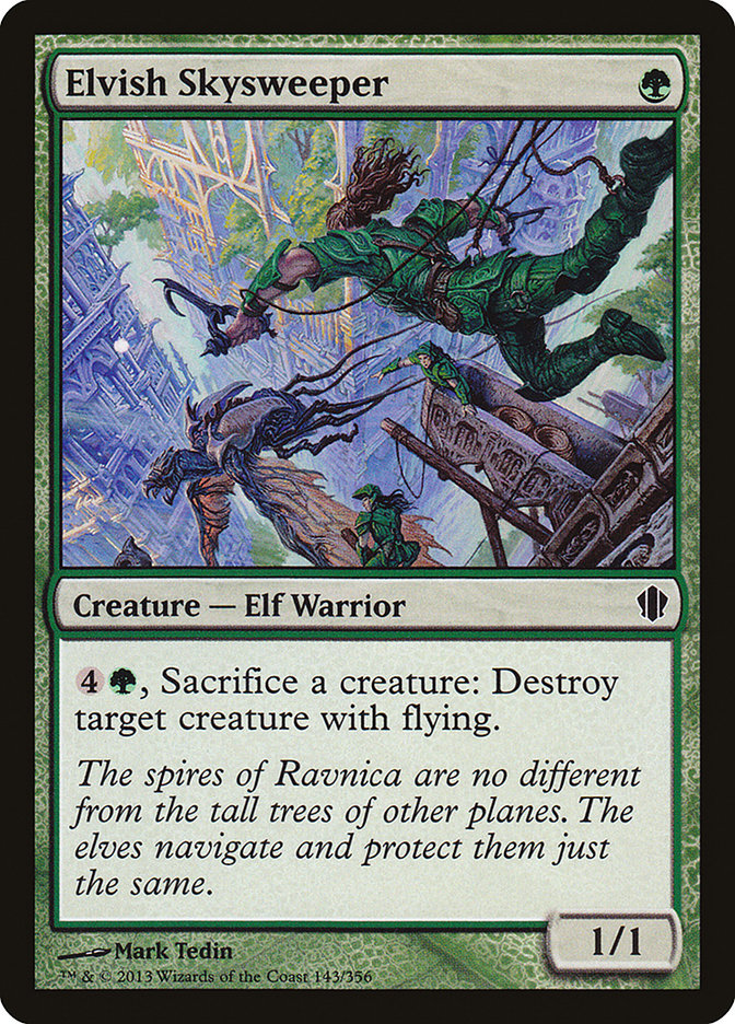 Elvish Skysweeper [Commander 2013] | PLUS EV GAMES 