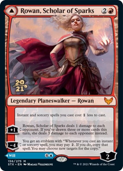 Rowan, Scholar of Sparks // Will, Scholar of Frost [Strixhaven: School of Mages Prerelease Promos] | PLUS EV GAMES 